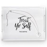 Rectangular Acrylic Tray - Treat Yo\' Self Printing