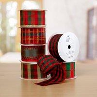Red and Green Wired Christmas Ribbons 372726