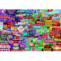 Retro Neon Dream 1000 Piece Jigsaw Puzzle