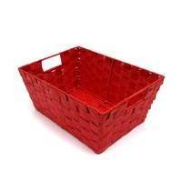Red Paper Storage Basket 33 x 23 x 14 cm