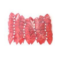 Red Pearl Ribbon Bows 30 Pack