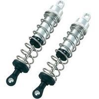 Reely 1:10 Aluminium hydraulic shock absorber Aluminium (polished) incl. springs Silver 100.7 mm 2 pc(s)