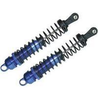 Reely 1:8 Aluminium hydraulic shock absorbers Blue (metallic) with tuning springs Black Length 126 mm 2 pc(s