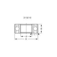 reely radial ball bearing chrome steel inside diameter 15 mm outside d ...