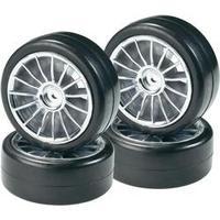 Reely 1:10 Road version Wheels Slick 15-spoke Silver 4 pc(s)