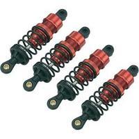 Reely 1:10 Aluminium hydraulic shock absorber Red (metallic) incl. springs Black 65 mm 4 pc(s)