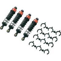 Reely 1:10 Hydraulic shock absorber Black-blue incl. springs Black 4 pc(s)