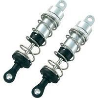 Reely 01:10 Aluminium hydraulic shock absorbers Silver with tuning springs Silver Length 84.4 mm 2 pc(s) N/A