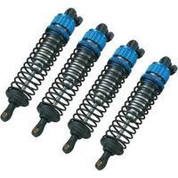 Reely 1:10 Aluminium hydraulic shock absorber Blue incl. springs Black 4 pc(s)