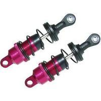 Reely 01:10 Aluminium hydraulic shock absorbers Red (metallic) with tuning springs Black Length 66.9 mm 2 pc