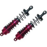 Reely 1:10 Big Bore Aluminium hydraulic shock absorbers Red (metallic) with tuning springs Black Length 112