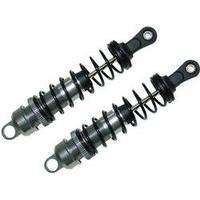 Reely 1:10 Big Bore Aluminium hydraulic shock absorbers Titanium with tuning springs Black Length 112 mm 2 p