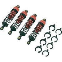 Reely 1:10 Aluminium hydraulic shock absorber Red (metallic) incl. springs Black 93 mm 4 pc(s)