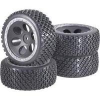 Reely 1:10 Buggy Wheels Rally Round hole design Black 4 pc(s)