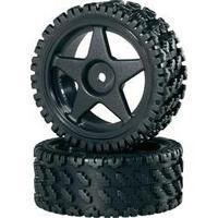 Reely 1:10 Buggy Wheels Rally Block 5-spoke Black 2 pc(s)