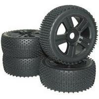 Reely 1:8 Buggy Wheels Spike 5-spoke Black 4 pc(s)