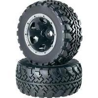 Reely 1:5 Monster truck Wheels Block Tread 6-spoke Black 1 pair