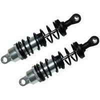Reely 01:10 Aluminium hydraulic shock absorbers Chrome with tuning springs Black Length 84.4 mm 2 pc(s) N/A