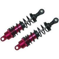 Reely 01:10 Aluminium hydraulic shock absorbers Red with tuning springs Black Length 84.4 mm 2 pc(s) N/A (CB