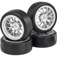 Reely 1:10 Road version Wheels Slick 7-spoke Silver 4 pc(s)