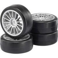 Reely 1:10 Road version Wheels Slick 15-spoke Silver 4 pc(s)