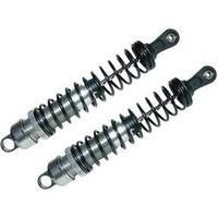Reely 01:08 Aluminium hydraulic shock absorbers Titanium with tuning springs Black Length 126 mm 2 pc(s) N/A