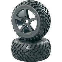 Reely 1:8 Truggy Wheels Snake 5-spoke Black 2 pc(s)