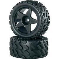 Reely 1:10 Buggy Wheels Rally Block (wide base) 5-spoke Black 2 pc(s)