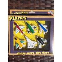 retro pack of 6 die cast planes