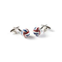 redwhiteblue knot cufflinks