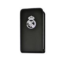 Real Madrid Fc Iphone 4/4s Flip Case - Black Mobile Phone Cover