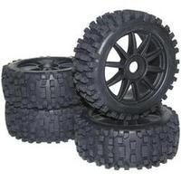 Reely 1:8 Buggy Wheels Big Core 10-spoke Black 4 pc(s)