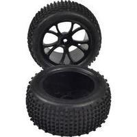 reely 110 buggy wheels lug 5 double spoke black 1 pair