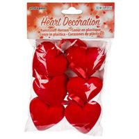 Red Valentines Plastic Hanging Hearts