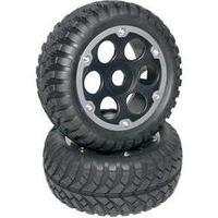 Reely 1:8 Buggy Wheels Crust Desert Black-titanium 2 pc(s)