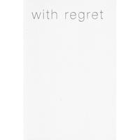 regret open foil single envelope