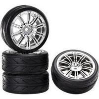 Reely 1:10 Road version Wheels Wolf 3M Chrome 4 pc(s)