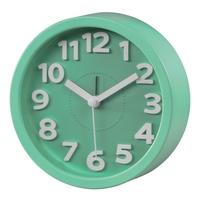 Retro Round Alarm Clock (Light Green)
