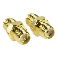 reverse polarity sma female to sma female adapter