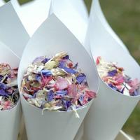 real flower petal confetti box mixed