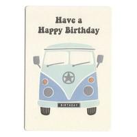 Retro VW Campervan Birthday Card