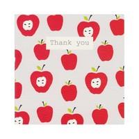 Red Apples Thank You Card