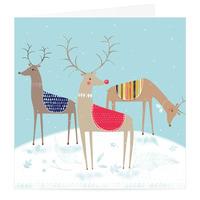 Reindeer Friends Christmas Card