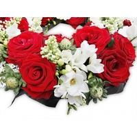 Red and White Wreath