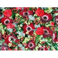 Red Heart Flower Tribute
