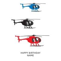 Red Helicopter | Birthday Card