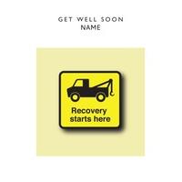 Recovery starts here | Personalised Get Well Card