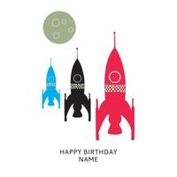 Red Rocket | Birthday Card