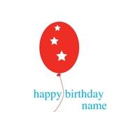 Red Balloon | Birthday Card