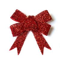 Red Christmas Glittered Bows